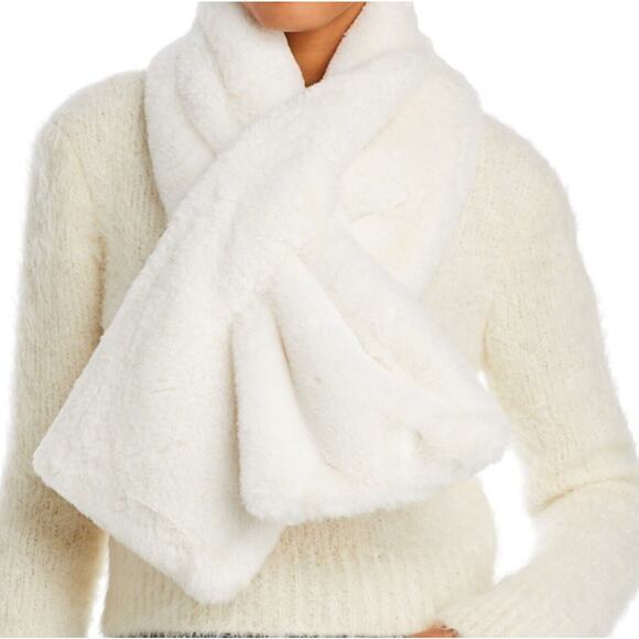 Apparis Accessories - APPARIS Ivory Bambi White Faux Fur Neck Scarf NWT ☆ MSRP 92.00